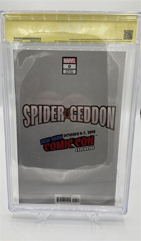 Spider Geddon 0 Marvel 2018 CBCS SS 9 6 NYCC Exclusive Virgin