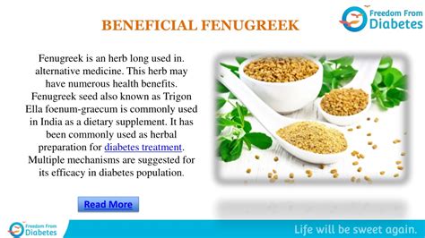 Ppt Health Benefits Of Fenugreek And How To Use In Cooking Powerpoint Presentation Id 10623762