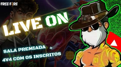 🔥 Free Fire Ao Vivo 🔥 Sala Personalizada 🔥 4x4 Dos Inscritos 🔥 Rumo A