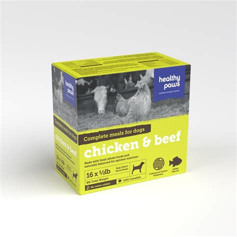 Chicken And Beef Canine Complete Healthy Paws Pet Food