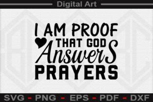 I Am Proof That God Answers Prayers Svg Graphic By Digitalart