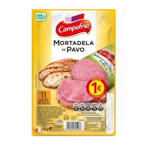 PECHUGA DE PAVO EN LONCHAS 125G CAMPOFRIO Supermercados Plaza