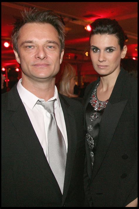 Photo David Hallyday et sa femme Alexandra Pastor lors du dîner de