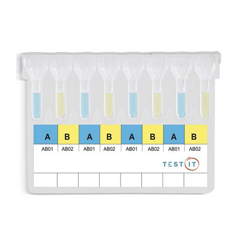 Kit De Teste De Tipagem Sangu Nea Tg Turklab Tibbi Malzemeler