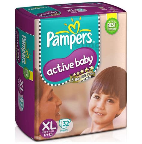 Pampers Active Baby With Comfortable Fit Size Diaper XL Buy Packet