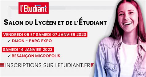 Les salons de LÉtudiant 2023 à Dijon et Besançon Info Jeunes BFC