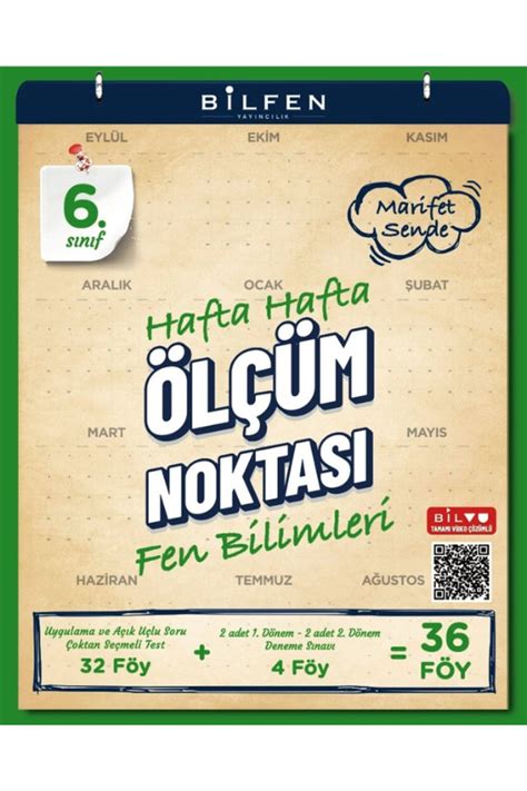 Bilfen Yayıncılık 6 Sınıf Fen Bilimleri Hafta Hafta Ölçüm Noktası YENİ