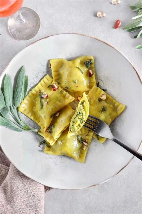 Raviolis Vegan Farcis La Courge Et Ricotta De Tofu Simplement Frais