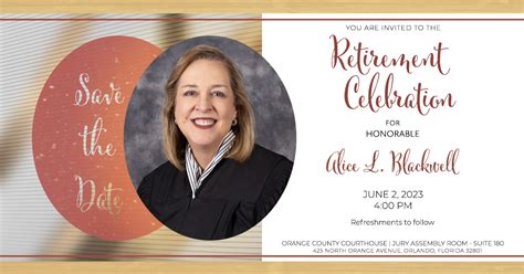 Retirement Celebration For The Honorable Alice L Blackwell Ninth