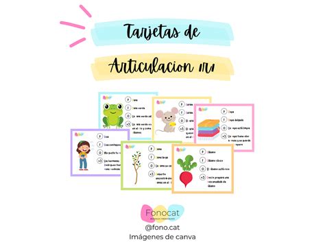 Tarjetas de Articulatión s r l y d salduu