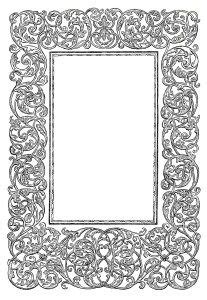 Free Vintage Image Ornate Swirly Frame Clip Art Ornate Picture