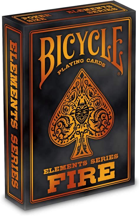 Bicycle Playing Cards Elements Fire Across The Board Game Cafe