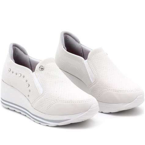 Tênis Branco Da Kolosh - Tênis Feminino Kolosh C1412A Branco | Conforto e Versatilidade