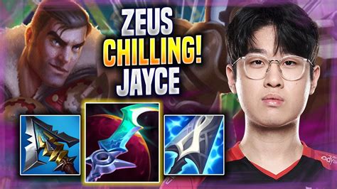 ZEUS CHILLING WITH JAYCE T1 Zeus Plays Jayce TOP Vs Gnar Season