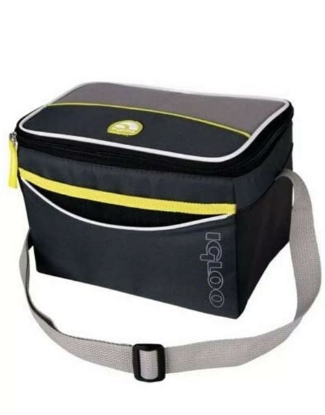 Igloo Cooler Collapsible Unisex Lunch Bags 6 Pack Cooler New Igloo