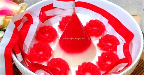 Resep Puding Susu Merah Putih Oleh Lanjarsih Mama Fifian Masakanrumahan Cookpad