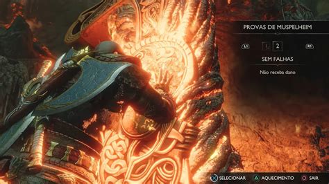 God Of War Ragnarok Detonado Platina Desafios De Muspelheim K