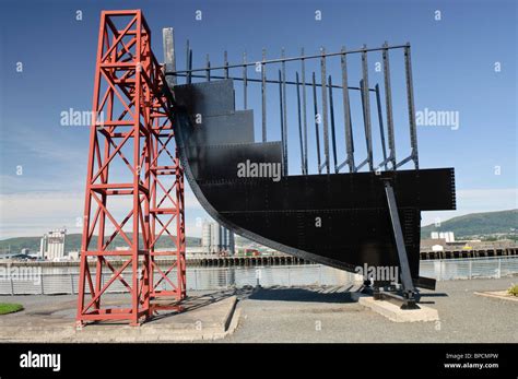 Replica Of A Small Section Of The Hull Of The Titanic On Display At