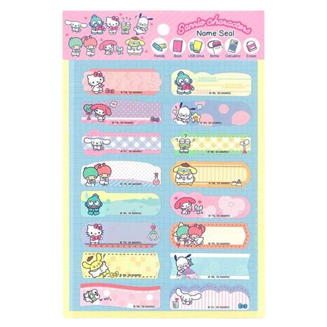 Kawaii Write On Name Stickers Self Laminating Water Proof Tag Etsy