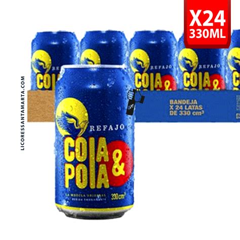 COLA Y POLA LATA 330ml 24 Uds Licores Santa Marta