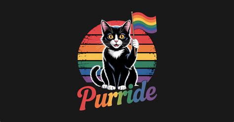 Purride Cat Rainbow LGBT Gay Lesbian Transgender Pride Purride Cat Rainbow Lgbt Gay Lesbian