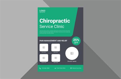 Chiropractic Services Clinic Flyer Design Health Care Clinic Service