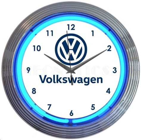 Licensed Volkswagen Neon Clock Volkswagen Clock VW Clock Etsy In