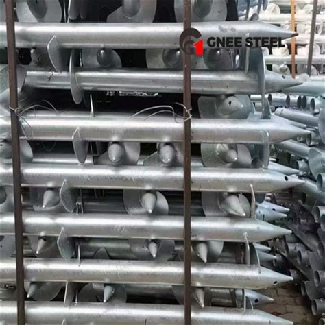 China Hot DIP Galvanized Photovoltaic Spiral Pile Manufacturers Suppliers Factory