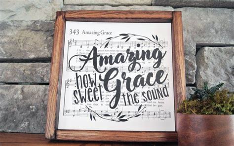 Amazing Grace Framed Hymn Wall Art Etsy In 2024 Hymn Wall Art Etsy Wall Art Amazing Grace