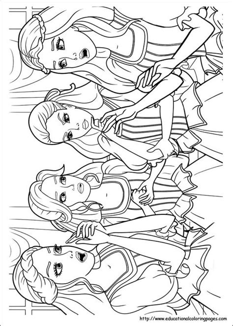 Barbie Thanksgiving Coloring Pages At Free Printable