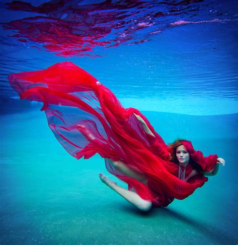 Flowy Dress Underwater Underwater Model Underwater Art Underwater