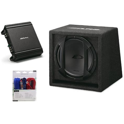 Pachet Alpine Sbe Br Subwoofer Cutie De Cm Mrv M