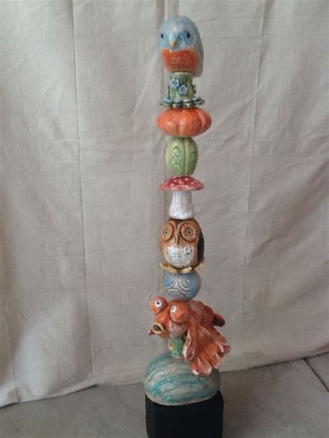 My Latest Ceramic Totem By Tracy Murphy Garden Art Sculptures