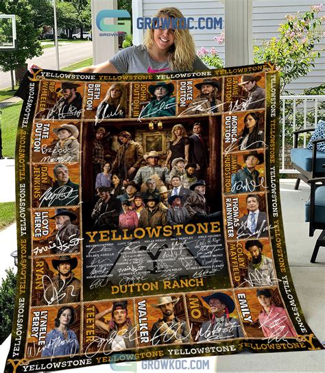 Yellowstone Dutton Ranch Tv Series Fleece Blanket Quilt Hearthtops Store