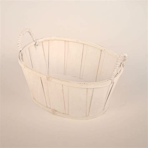 White Wooden Basket For Sale | Fast UK Delivery