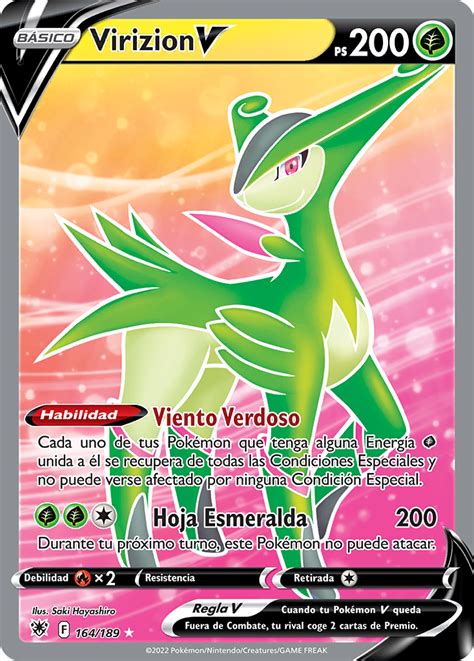 Virizion V Resplandor Astral TCG WikiDex la enciclopedia Pokémon