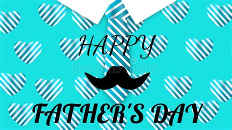 Fathers Day Animation With Office Tie And Swinging Muchtech Stock Footage Video Of Paper Card