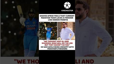 Shahid Afridi Reactions On Hardik Pandiya Youtube