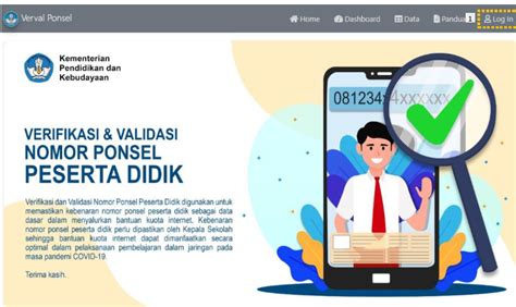 Panduan Cara Verifikasi Dan Validasi Data Nomor Ponsel Peserta Didik