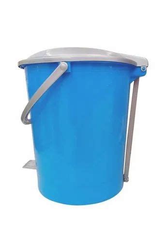 Polish Blue Plastic Pedal Dust Bin Grade Virgin Size 1 5 Feet At Rs