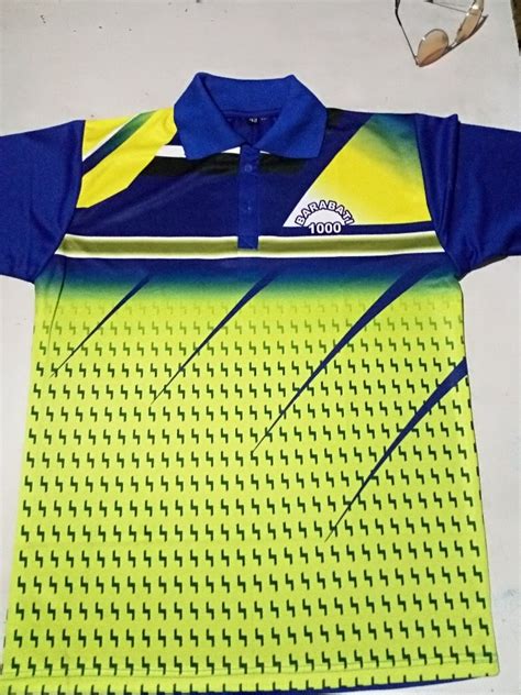 Polyester Graphic Printed Sublimation T Shirt Polo Neck At Rs 250