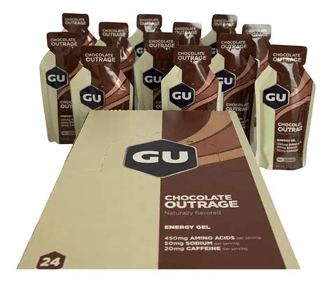 Suplemento Em Gel GU Energy Maltodextrina Sabor Chocolate Outrage Em