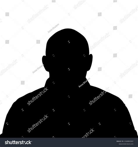 Silhouette Unknown Man On White Background Stock Vector (Royalty Free) 2169893587 | Shutterstock