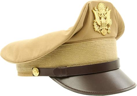 Ww2 Us Officer Visor Hat Army Air Force Crush Cap Pilot Craibasal