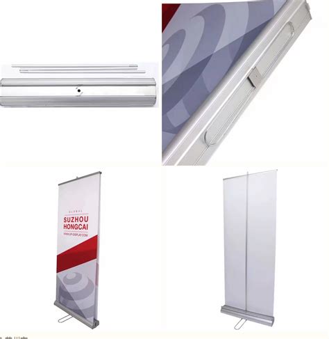 Exhibition Booth Double Sided Roll Up Banner Aluminum Roll Up Stand