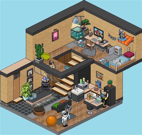 Modern Habbo Loft Habbo Habblet Arquitetura De Casa