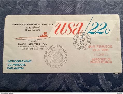 Premiers Vols Concorde Air France Er Vol Dallas New York