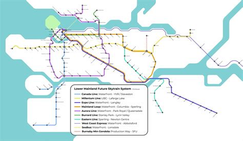 A Far Future Skytrain Map I Dreamed Up Rvancouver