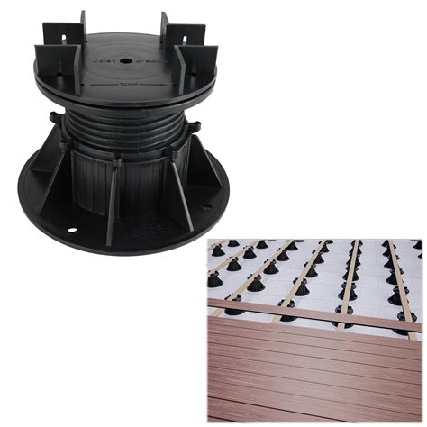 Muzata 8pack Adjustable Deck Foundation Base Support For Floating Deck