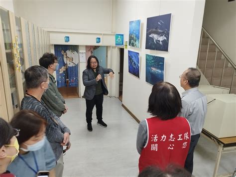 臺中市政府全球資訊網 市政新聞 洽公環境添藝術氣息 中市龍井地所展出「海洋日記」